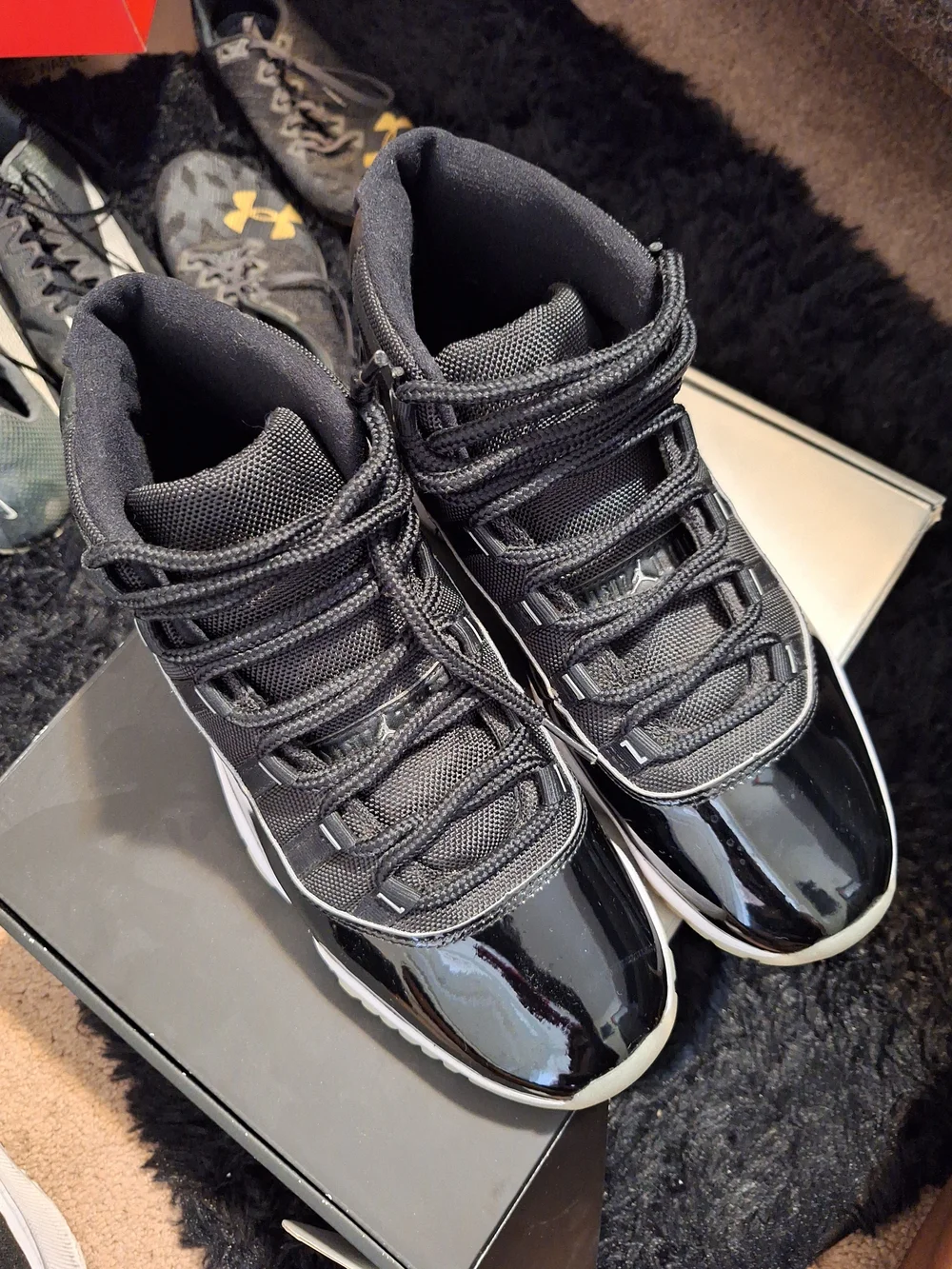 Jordan Black and White High-Top Sneakers